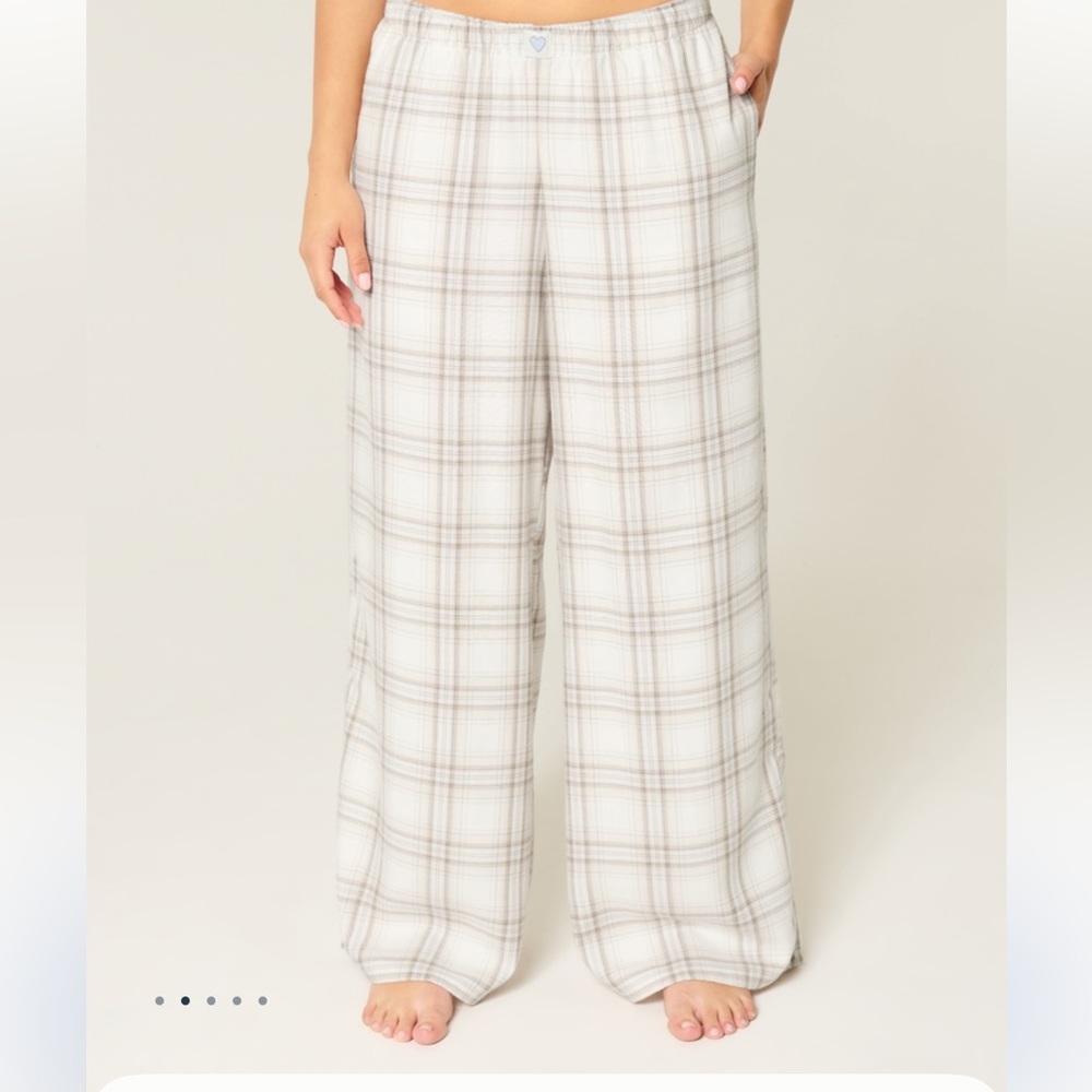 Hollister Blue and White Striped Sleep Pyjama Pants
